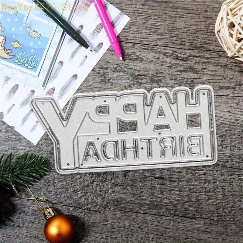Happy Birthday Embossing Cutting Dies – Card Making Templates