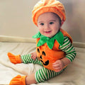 Baby Halloween Pumpkin Costume – Romper, Hat & Socks Set