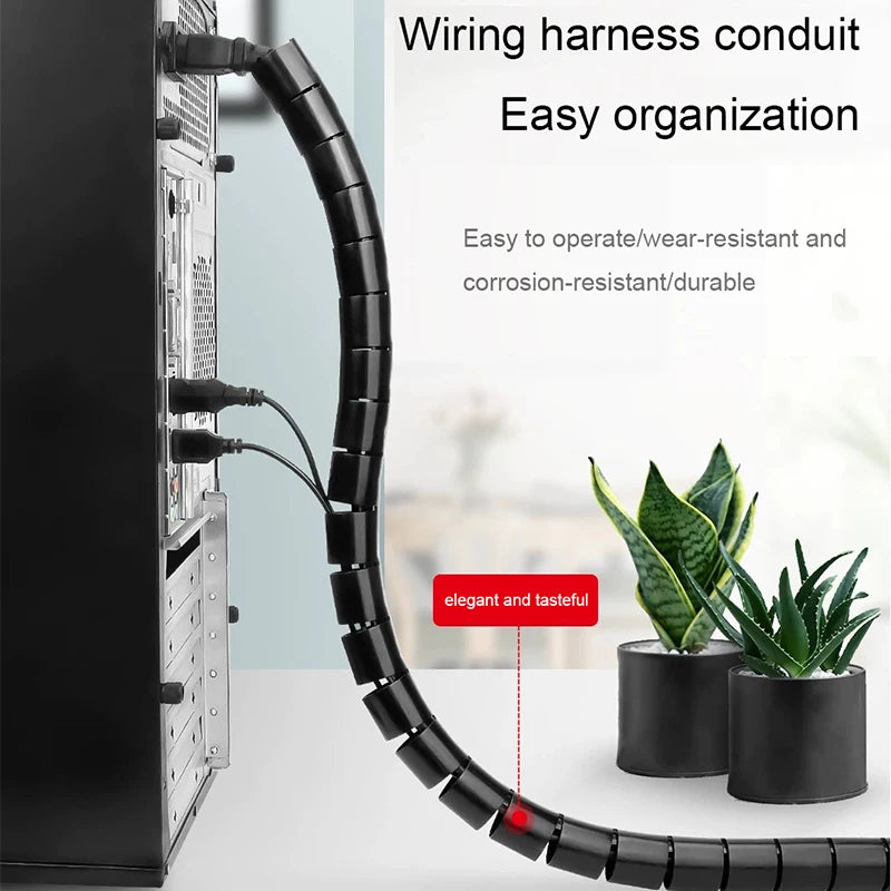 Anti-Pet-Bite Wire Protective Sleeve | Plastic Cable Conduit