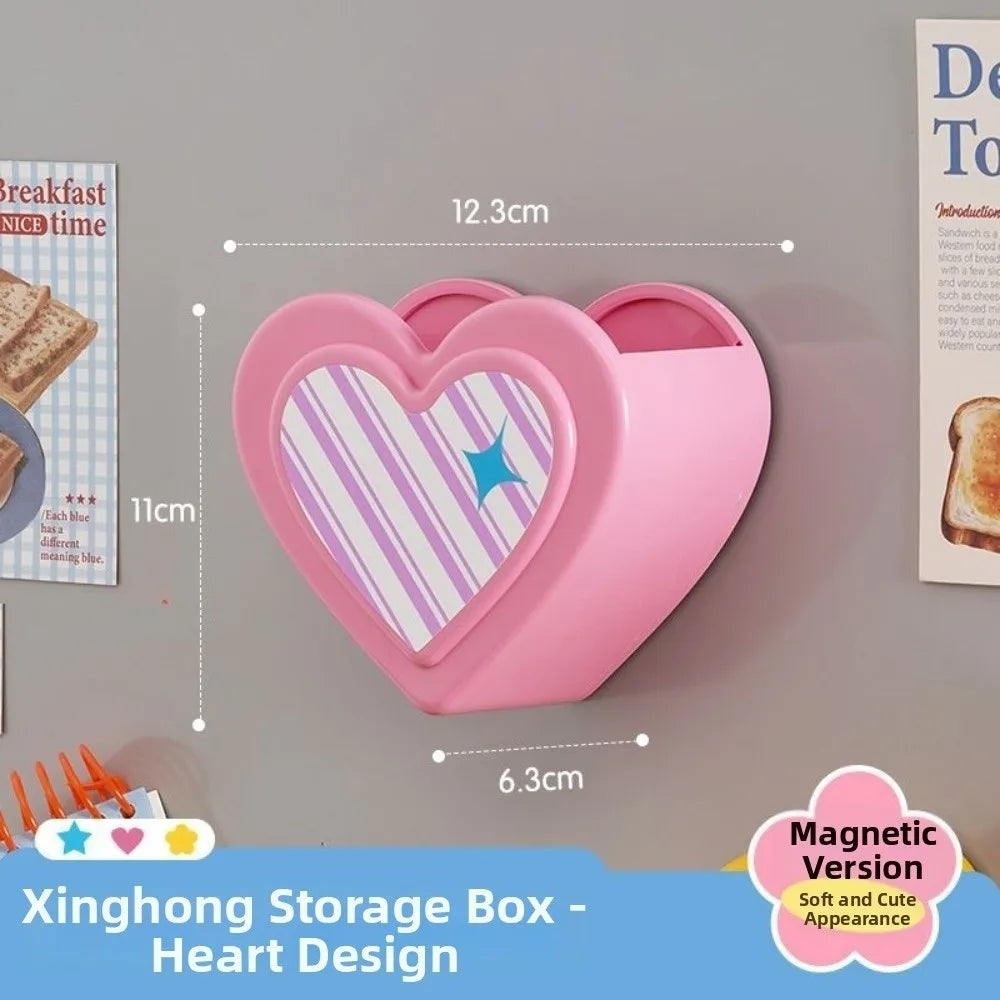 Magnetic Adhesive Remote Control Holder – Heart Star Flower