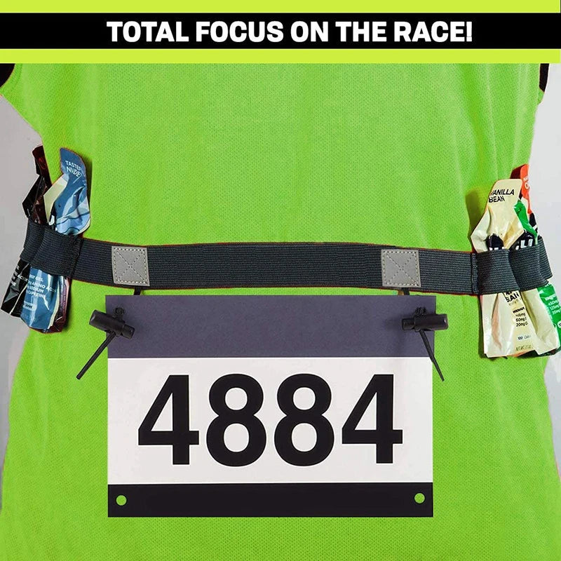 Race Number Belt Bib Holder – Marathon & Triathlon Running