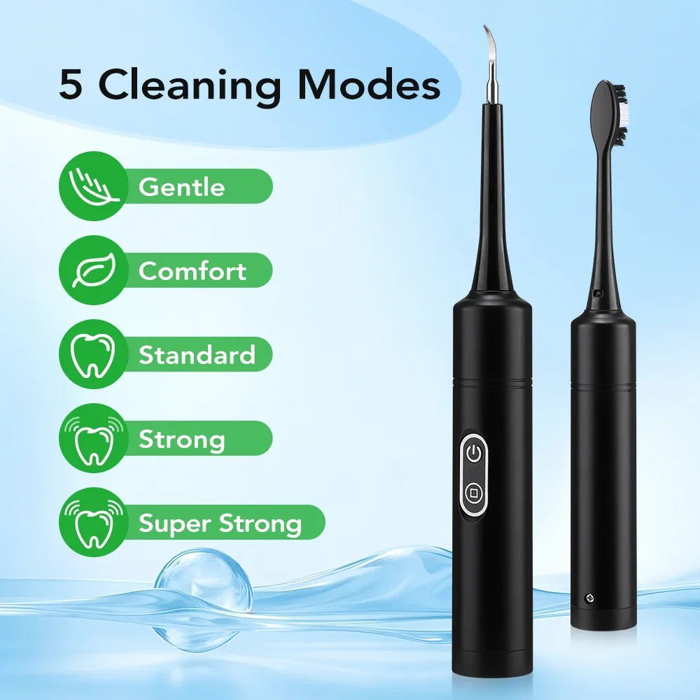 2-in-1 Electric Dental Scaler & Toothbrush | Plaque Remover Kit