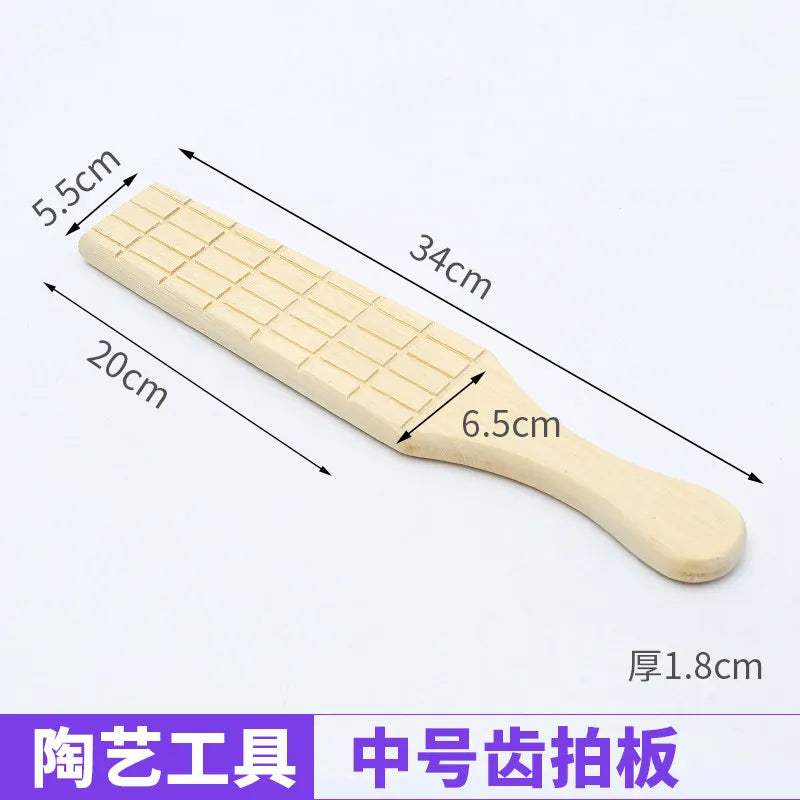 Pottery Clay Slab Roller & Wooden Mallet Set – Ceramic Tool