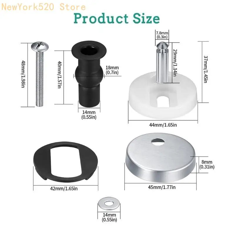 Universal Toilet Top Fixing Screws – Stainless Steel 2-Pack