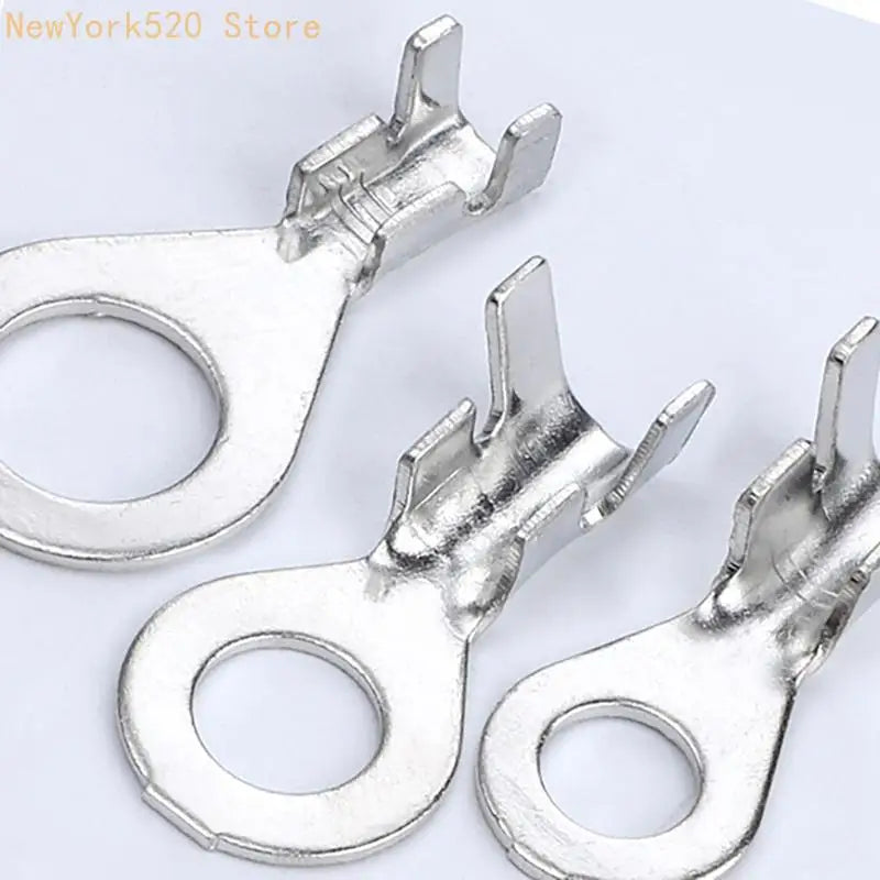 100-Pack Brass Round Crimp Terminal Connectors – Electrical Wiring