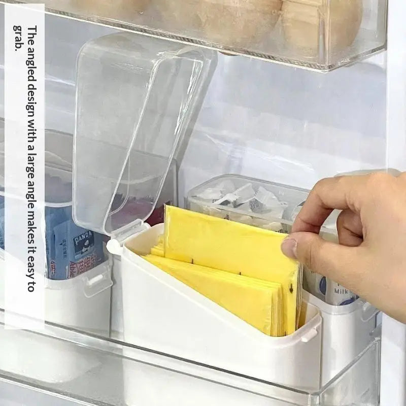 Tilted Lid Clear Stackable Storage Container – Kitchen Organizer