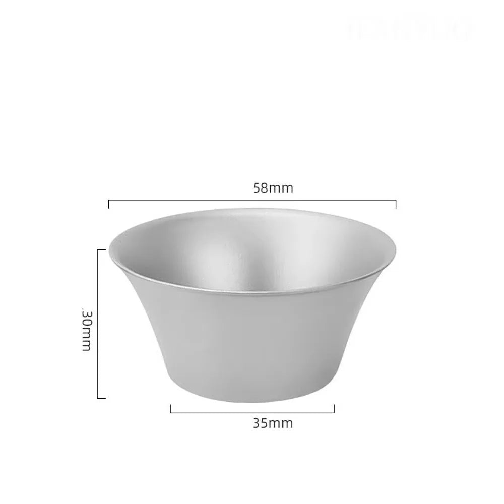 Double Wall Titanium Gongfu Tea Cup – Lotus Shape 40ml
