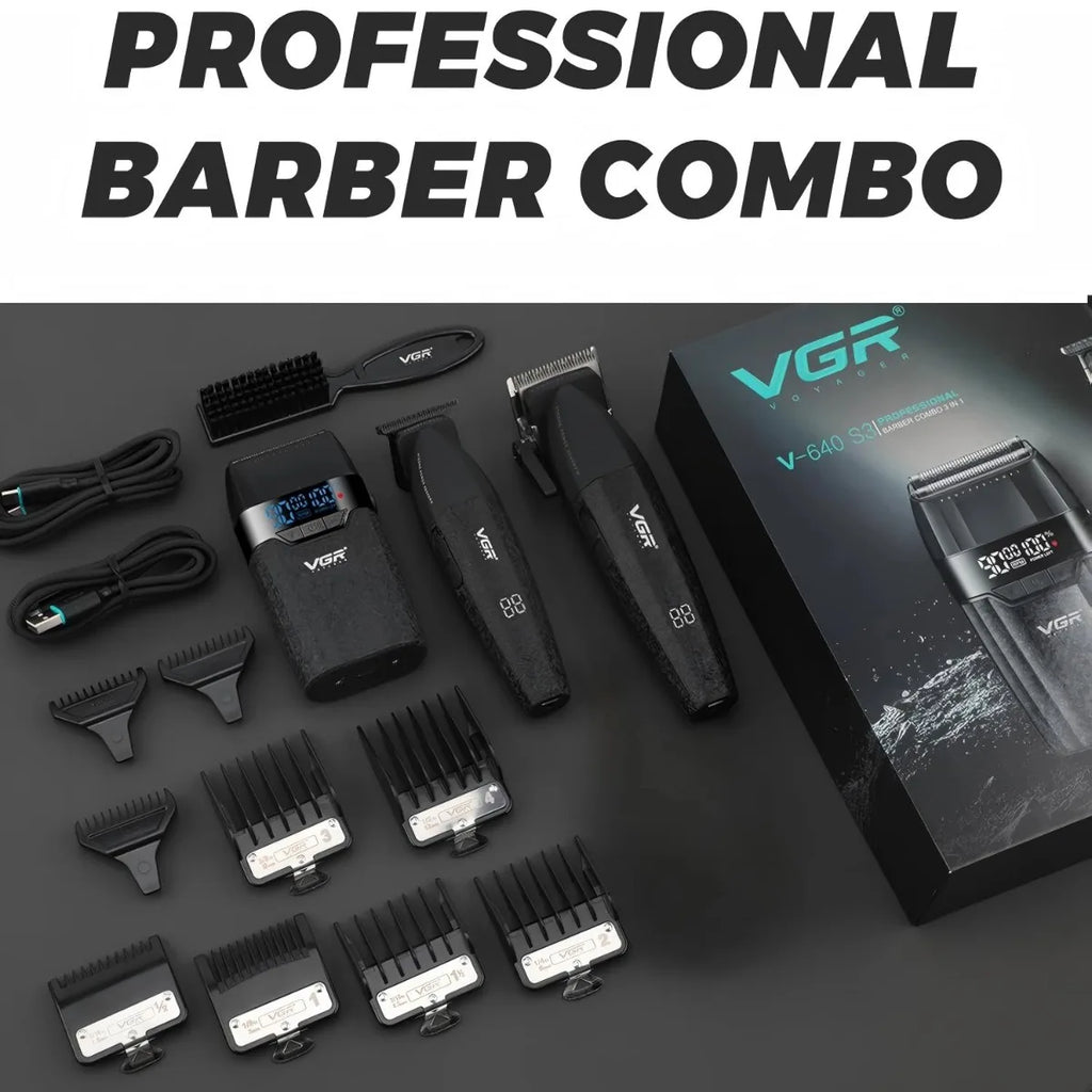 VGR V-640 Cordless Hair Clipper Trimmer Shaver 9000 RPM