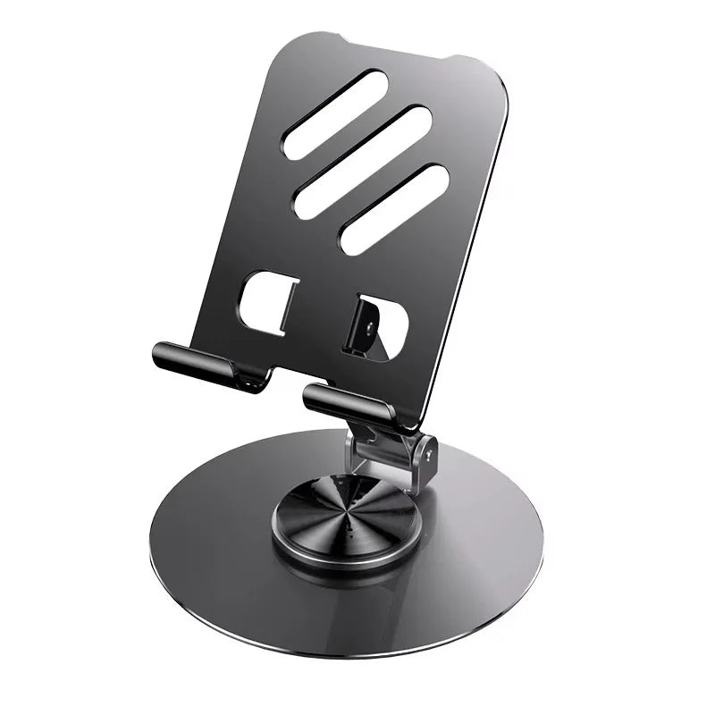 Foldable Aluminum Phone & Tablet Stand – 360° Multi-Angle