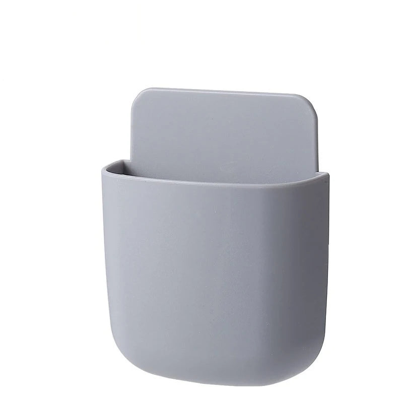Wall Mount Remote Control & Phone Charging Storage Box