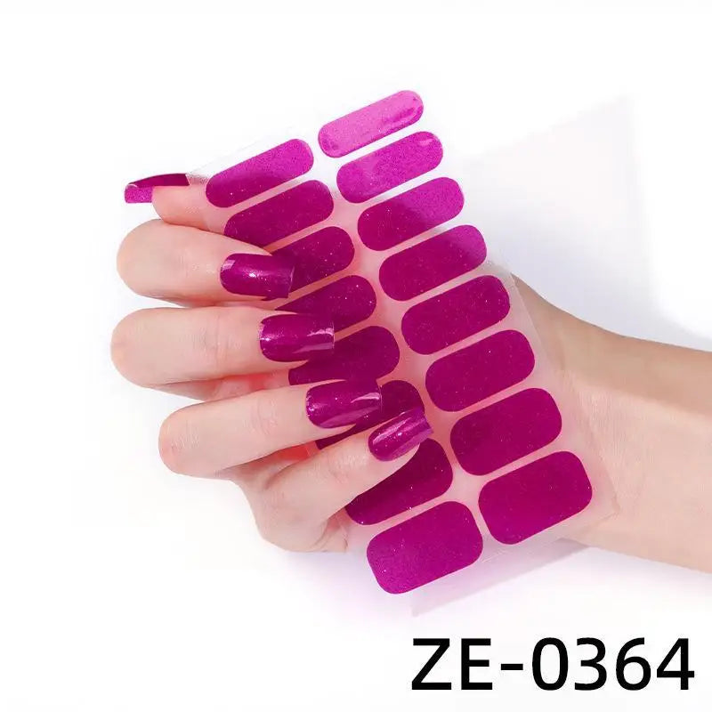 Glitter Self-Adhesive Nail Polish Strips – DIY Nail Wraps