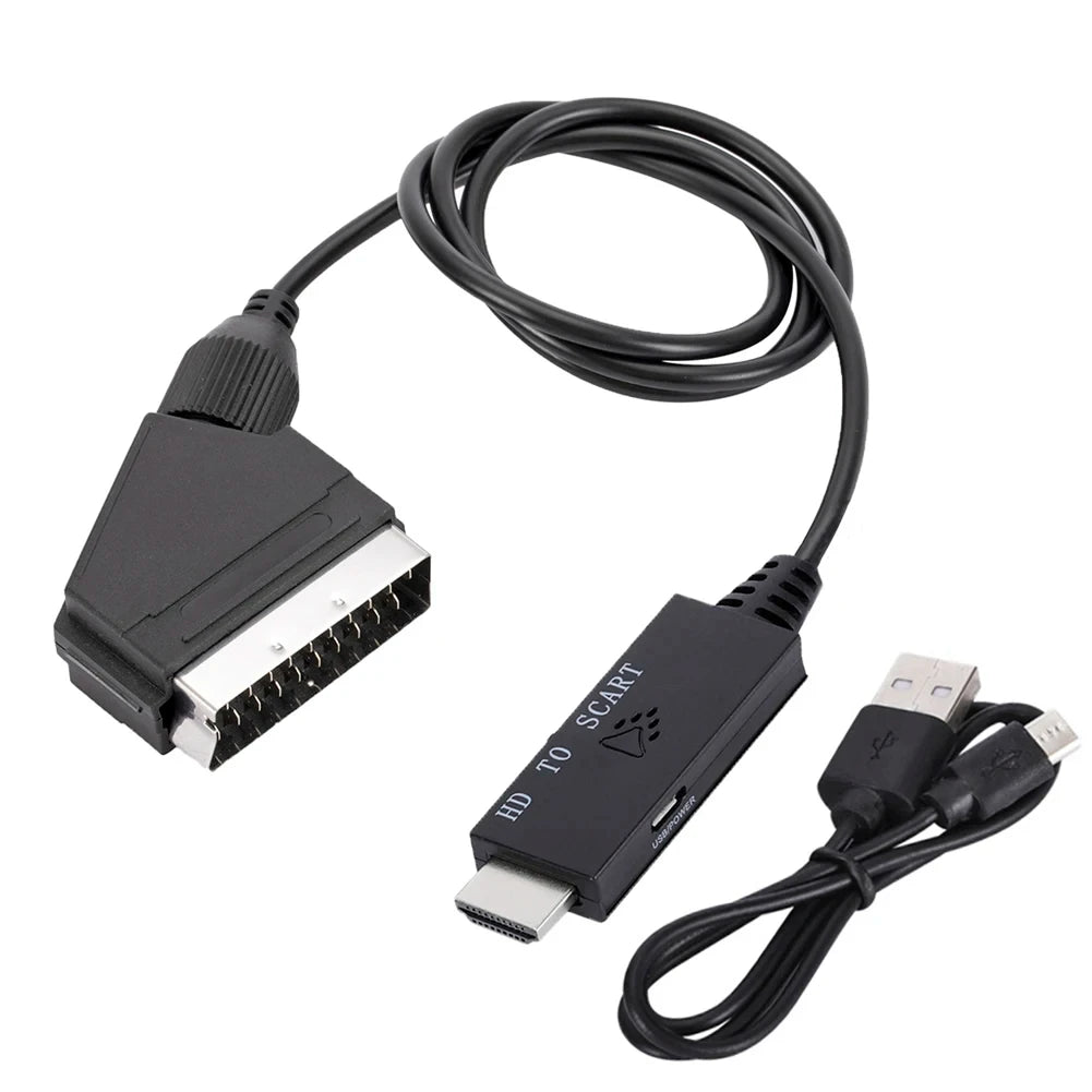 HDMI to SCART Converter Adapter – HD to SD Audio Video