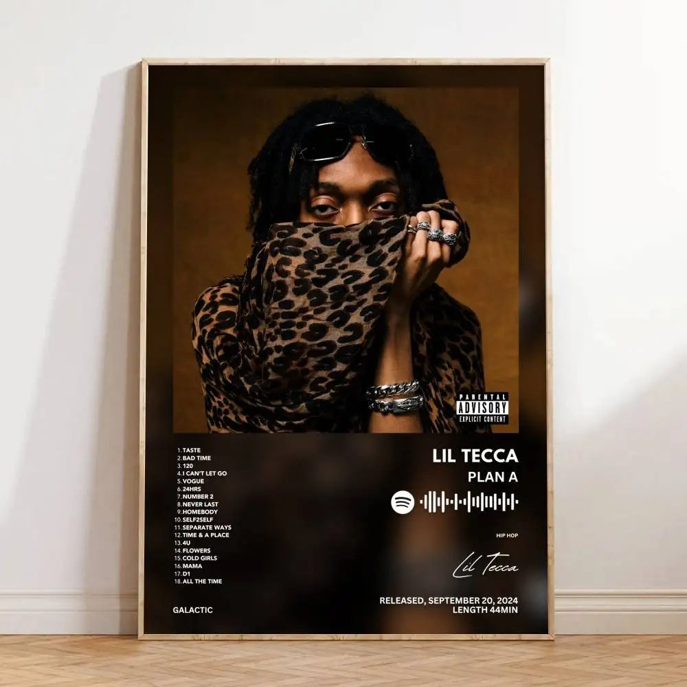Lil Tecca Plan A Self-Adhesive Waterproof Art Poster
