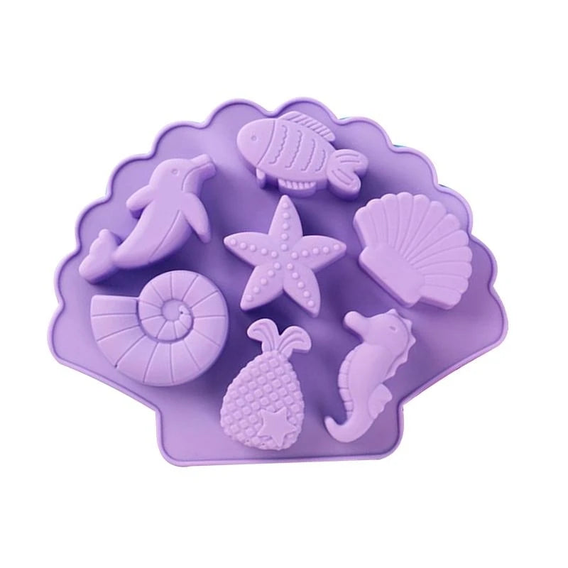 3D Marine Life Silicone Mold – Chocolate, Cookie & Resin Casting