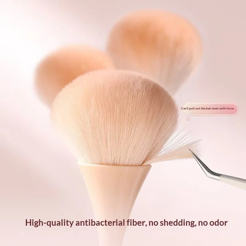 Hourglass Nail Dust Brush Soft Bristle Long Handle Manicure Tool
