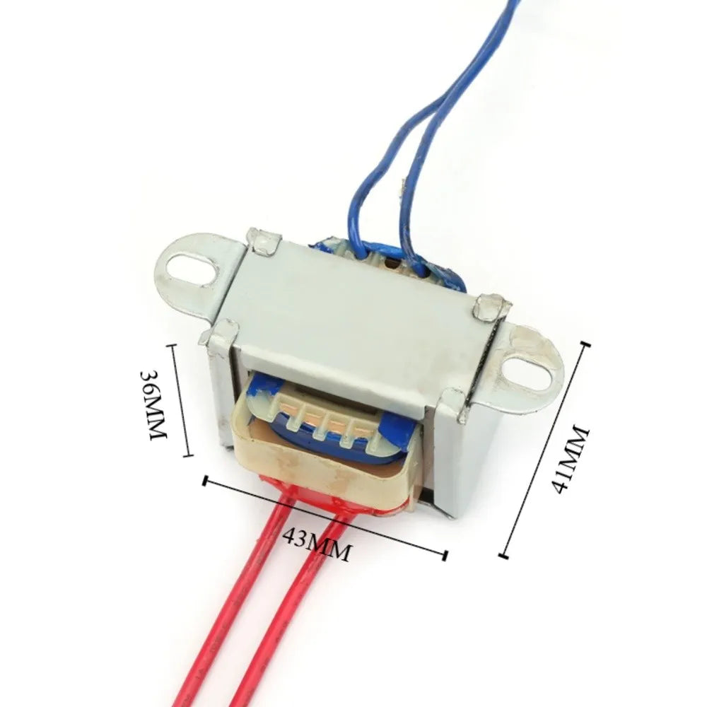 AC 220V to 12V/24V Power Transformer 5W EI Core Copper Wire