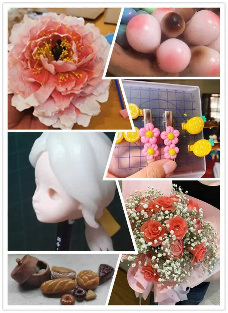 VIBE 500g Crystal Resin Clay – No-Bake DIY Floral Art