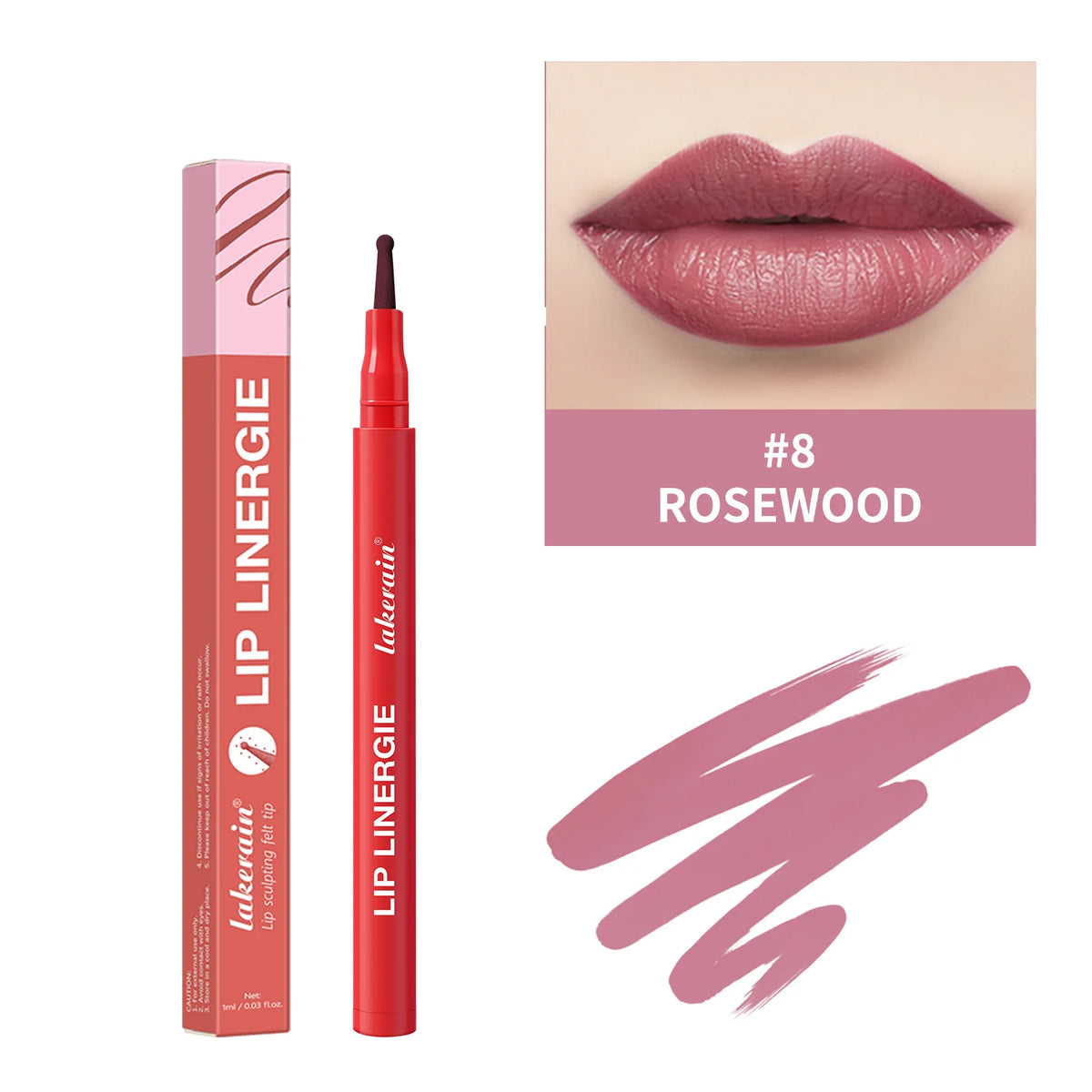 Waterproof Lip Liner Stain – 8 Colors, Long-Lasting No-Bleed