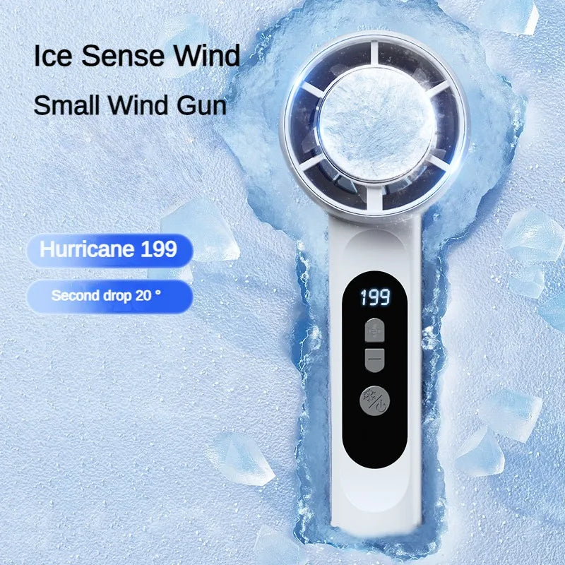 VIBE 199-Speed Portable USB Rechargeable Fan with LED Display