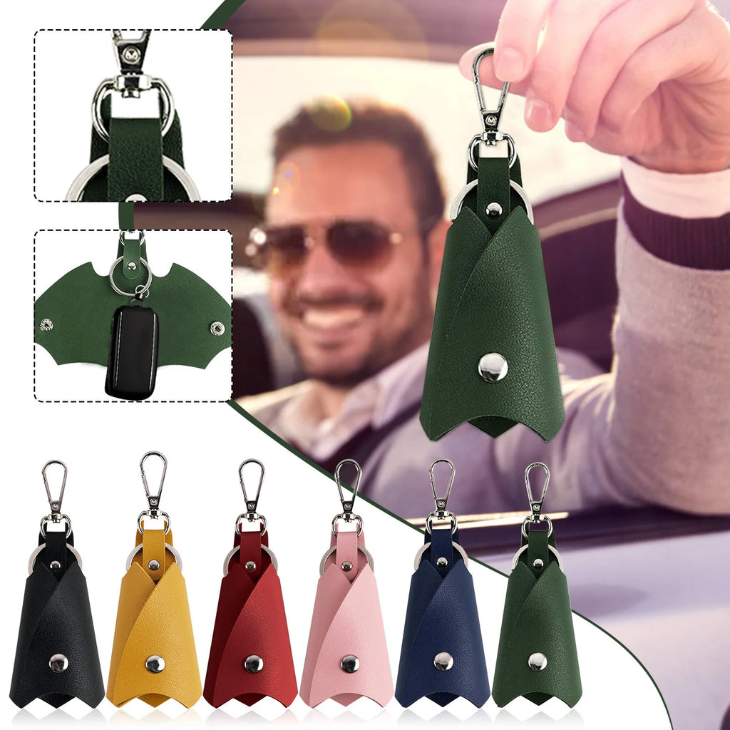 Bat Shape PU Leather Key Organizer Wallet – Men & Women Gift