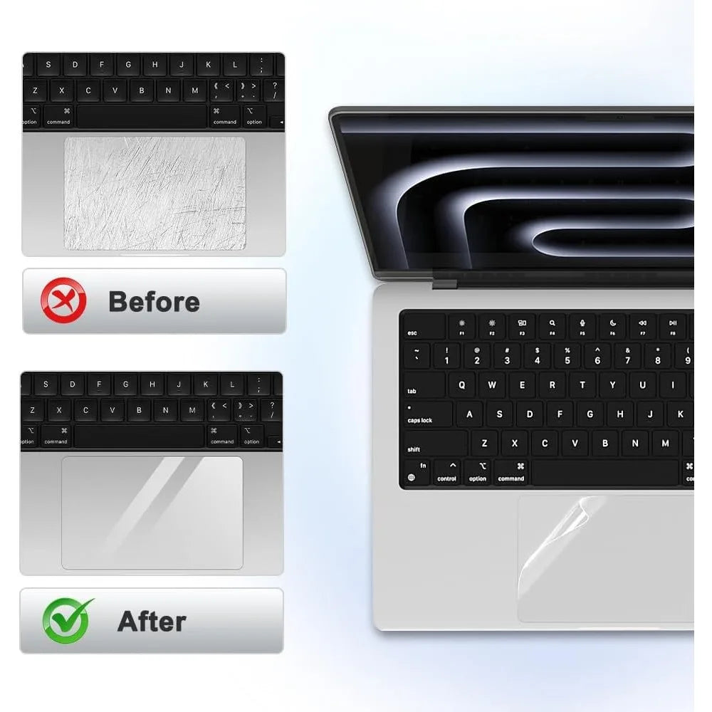 Clear Anti-Scratch Touchpad Protector – MacBook M4/M3/M2