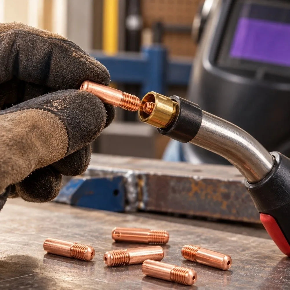 10-Pack 0.9mm Copper MIG Welding Contact Tips 0.035"