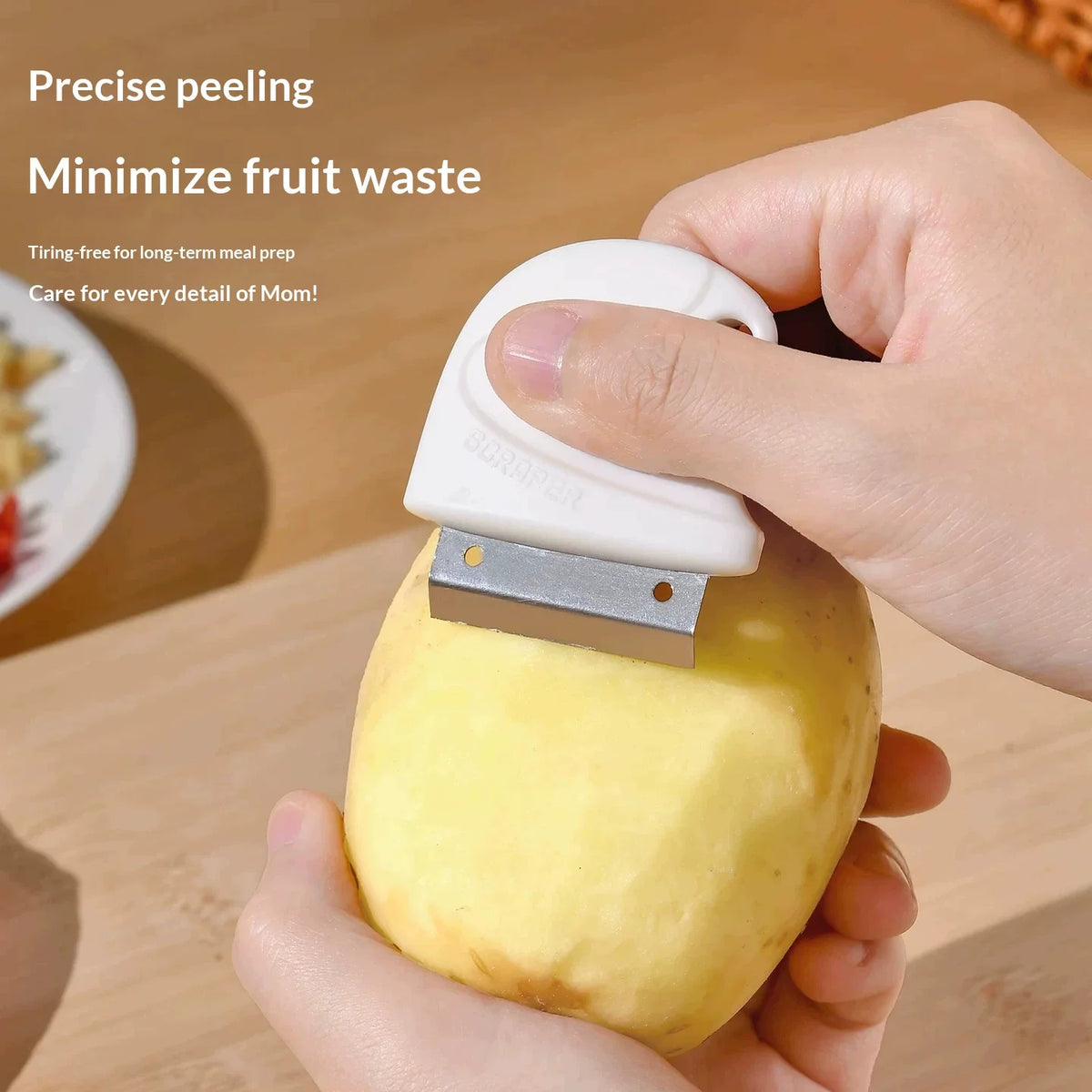 Mini Stainless Steel Ginger & Vegetable Peeler | Kitchen Tool