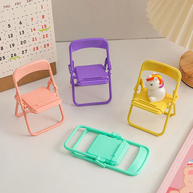 Mini Chair Phone Stand – Cute Portable Desktop Holder