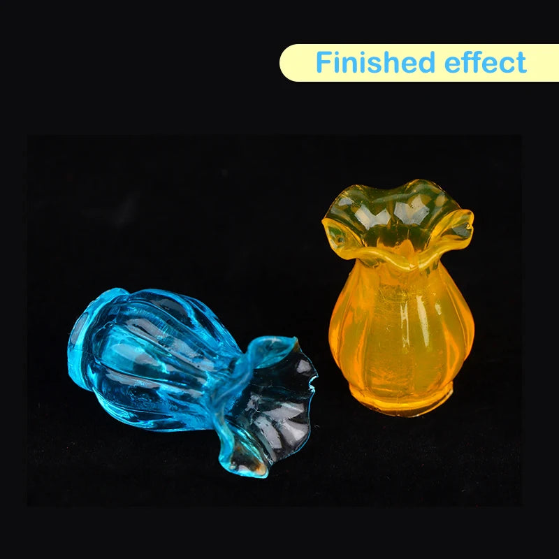 1:12 Dollhouse Miniature Vase Silicone DIY Mold | Flower Decor