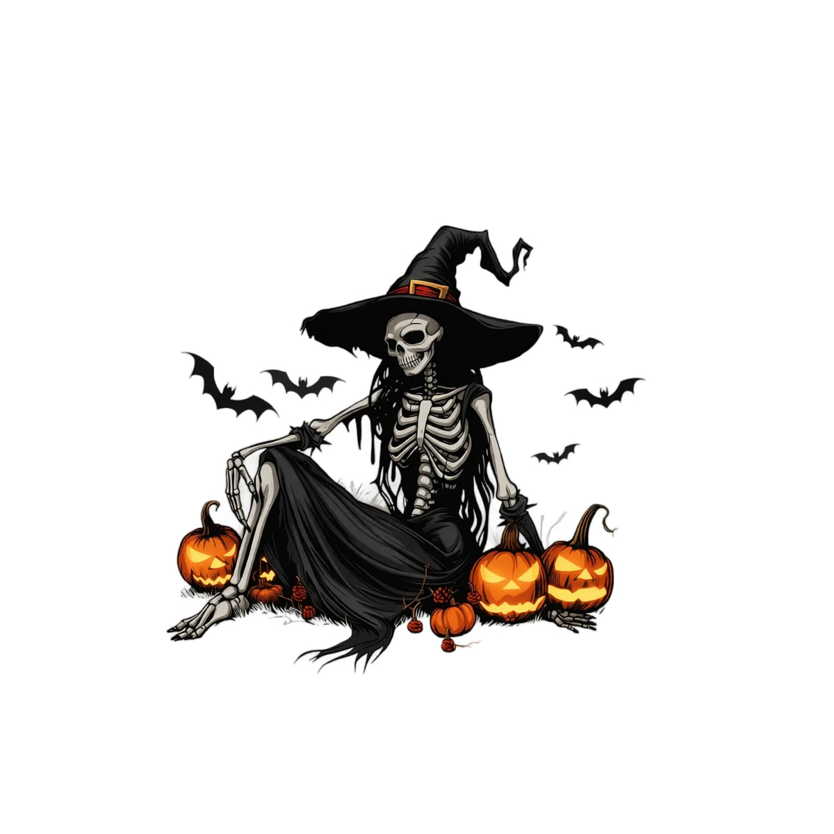 Halloween Wall Stickers – Witch Skeleton Pumpkin Decals