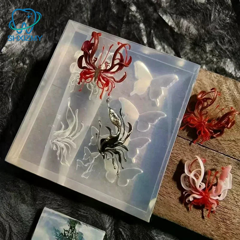 Butterfly Silicone Nail Art Carving Mold – DIY Manicure Stencil