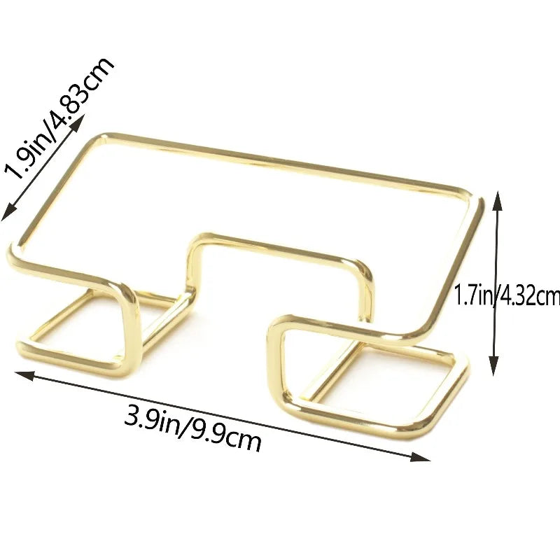 Golden Stainless Steel Desk Card Holder – VIBE Office Organizer