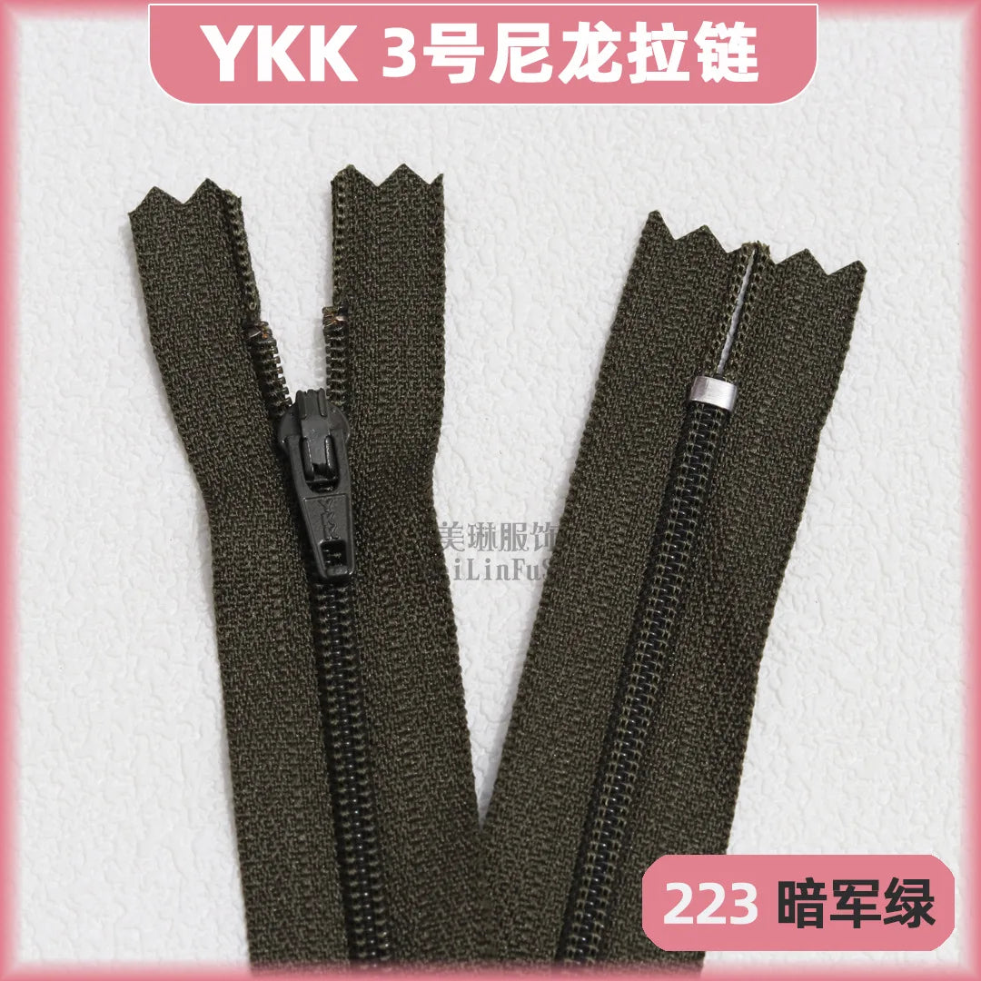 YKK3 Nylon Invisible Zippers 18cm – 30/50/100 Pack