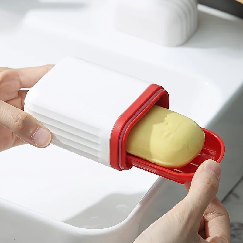 Portable Travel Soap Box with Lid & Drainage | Mini Soap Dish