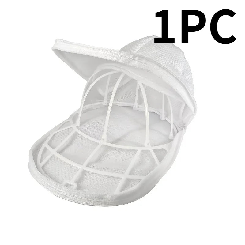 Baseball Cap Washing Cage with Mesh Bag – Hat Shape Protector