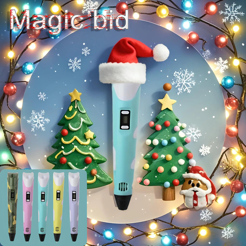 Magic Bid 3D Printing Pen for Kids – PLA DIY Drawing Gift