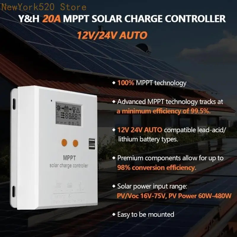 VIBE MPPT Solar Charge Controller 12V/24V 10A/20A – N84C