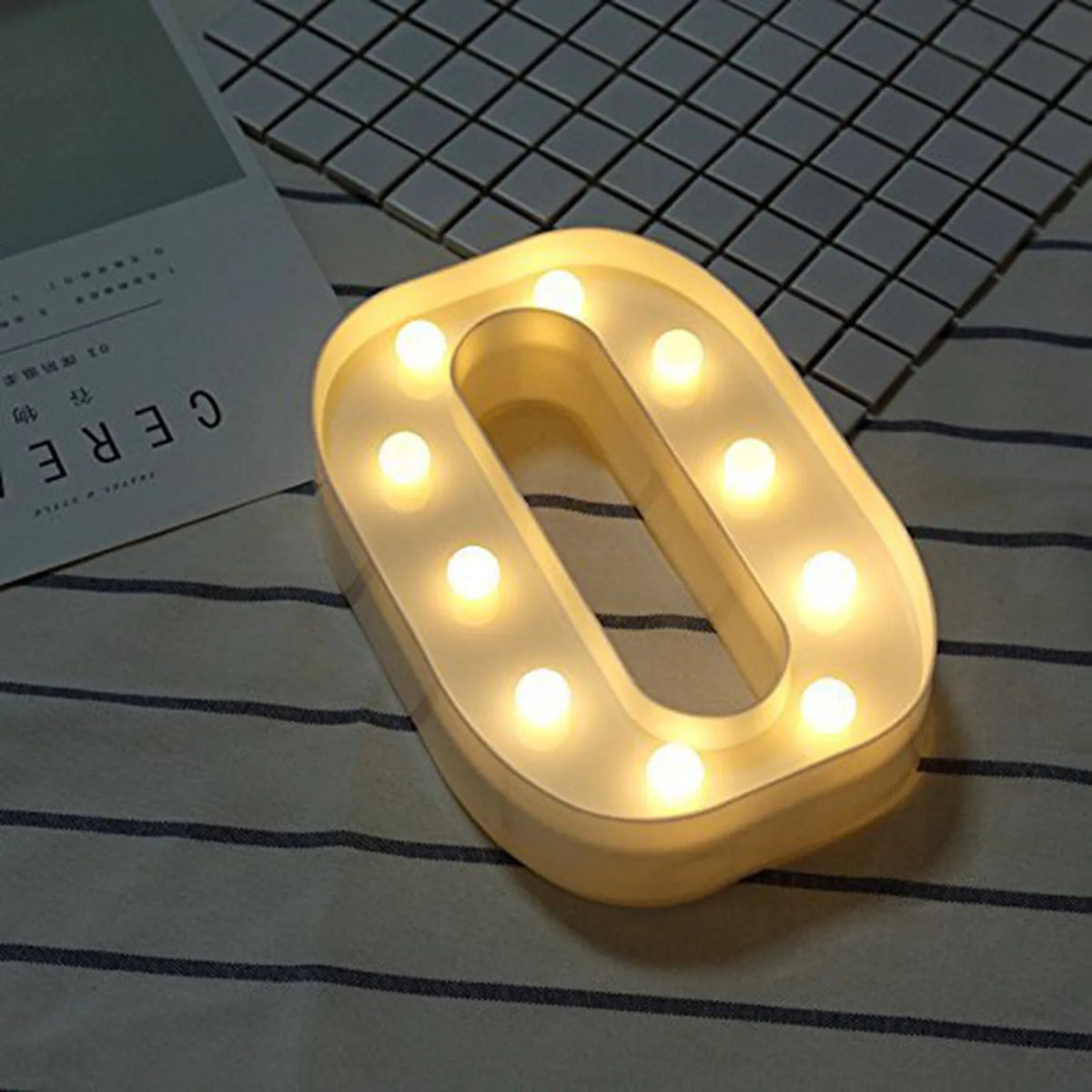 LED Light Up Letter & Number Signs – Battery Party Decor