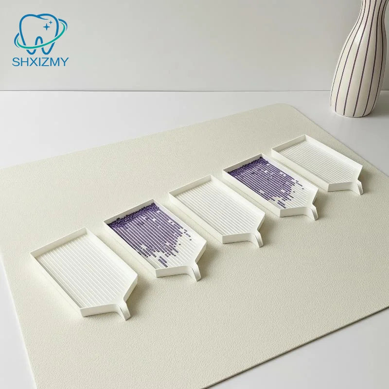 5-Pc Nail Art Rhinestone Sorting Tray & Pick Up Tool Set