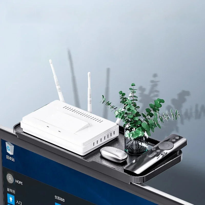 Foldable Monitor Top Shelf – Desktop Organizer Stand