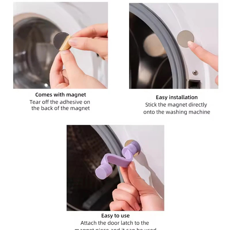 Magnetic Front Load Washer Door Prop Stopper Clip