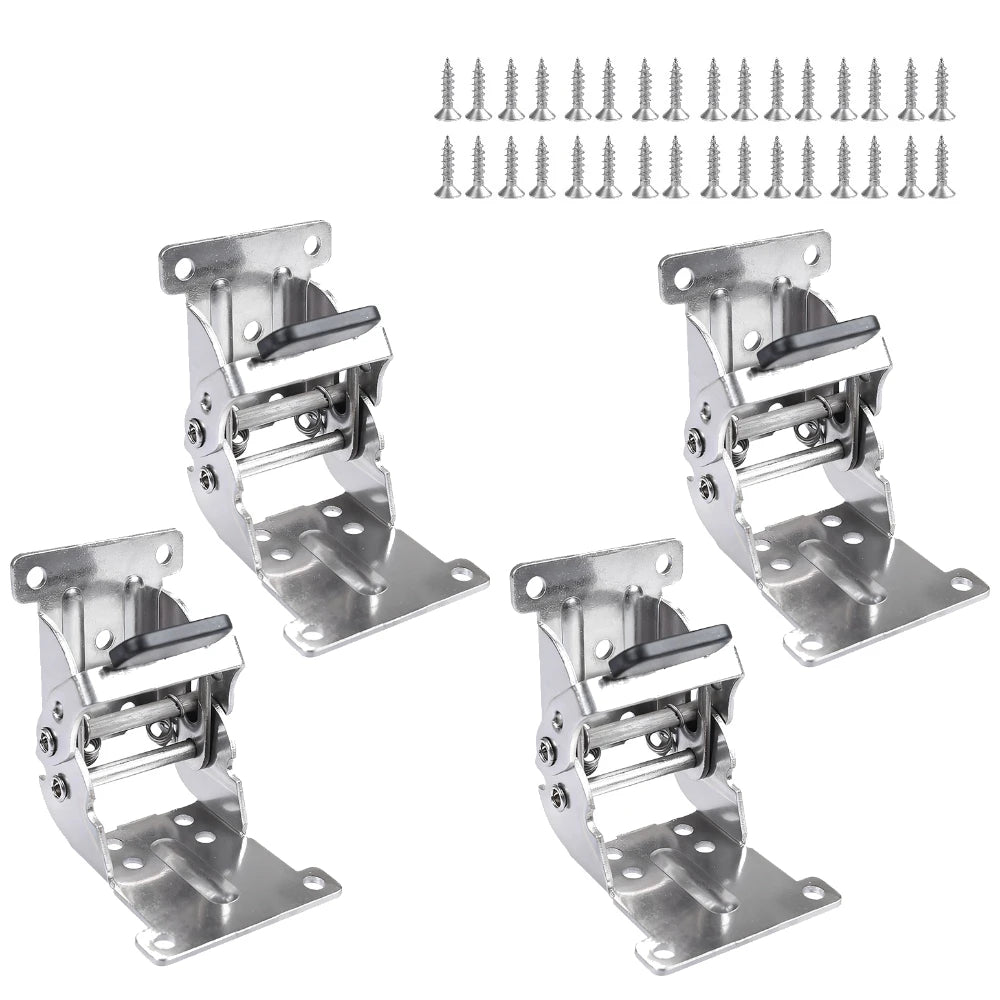 Self-Locking Folding Leg Hinge Bracket 0–180° with Screws