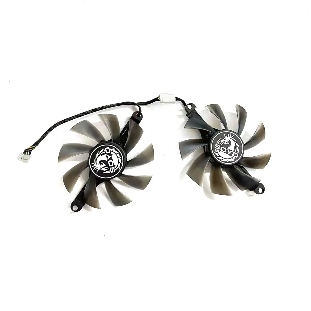 SOYO RX 580 85MM 4-Pin Dual GPU Replacement Cooling Fan