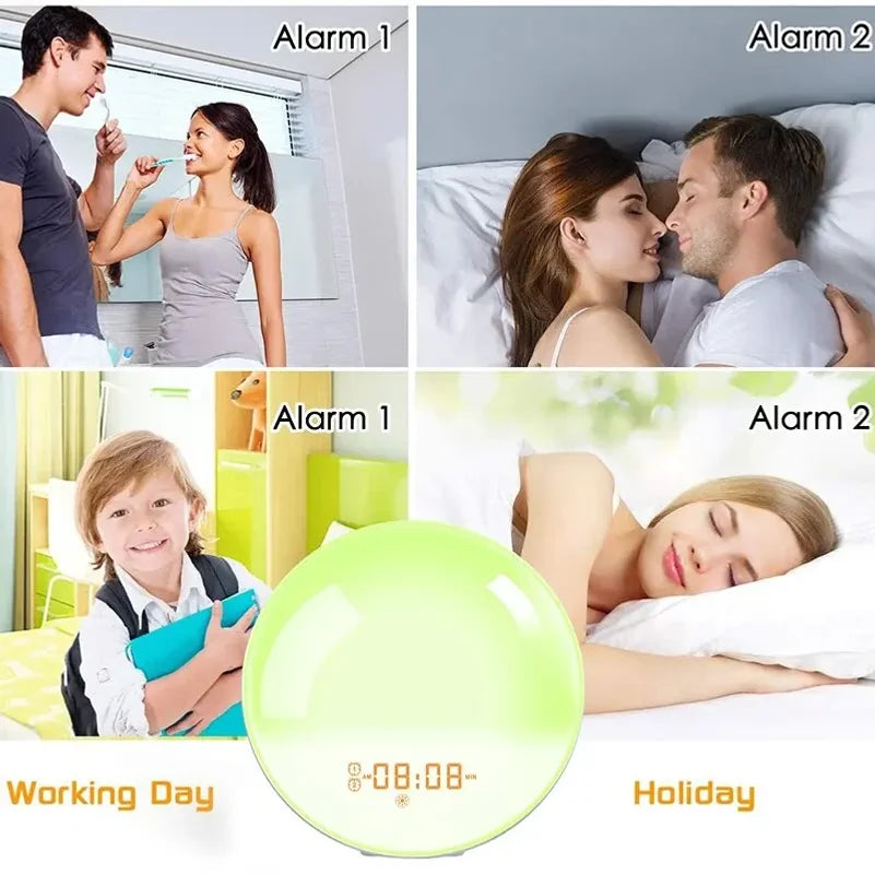 Sunrise Alarm Clock Wake Up Light – FM Radio & Night Light