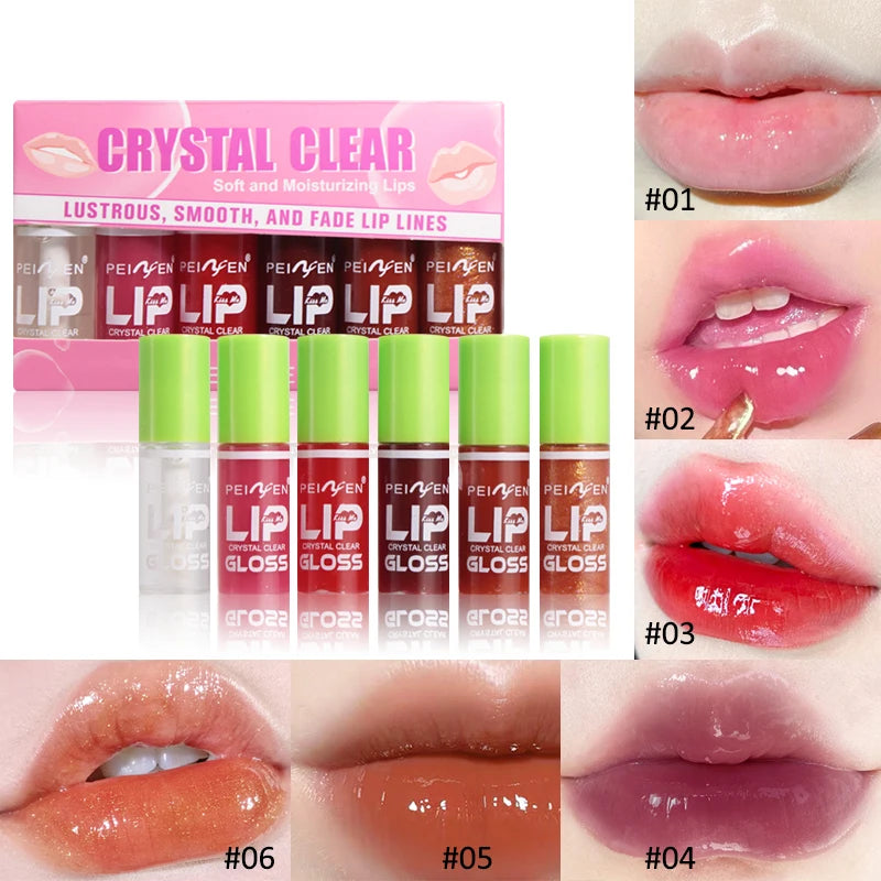 OREADEX 6-Pc Hydrating Lip Gloss Set – Moisturizing Lip Oil