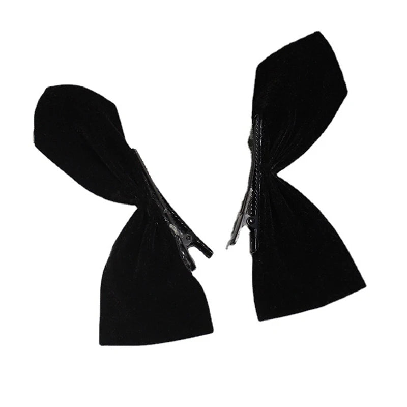 2-Pack Kawaii Bow Hair Clips – Ribbon Barrettes for Girls & Women