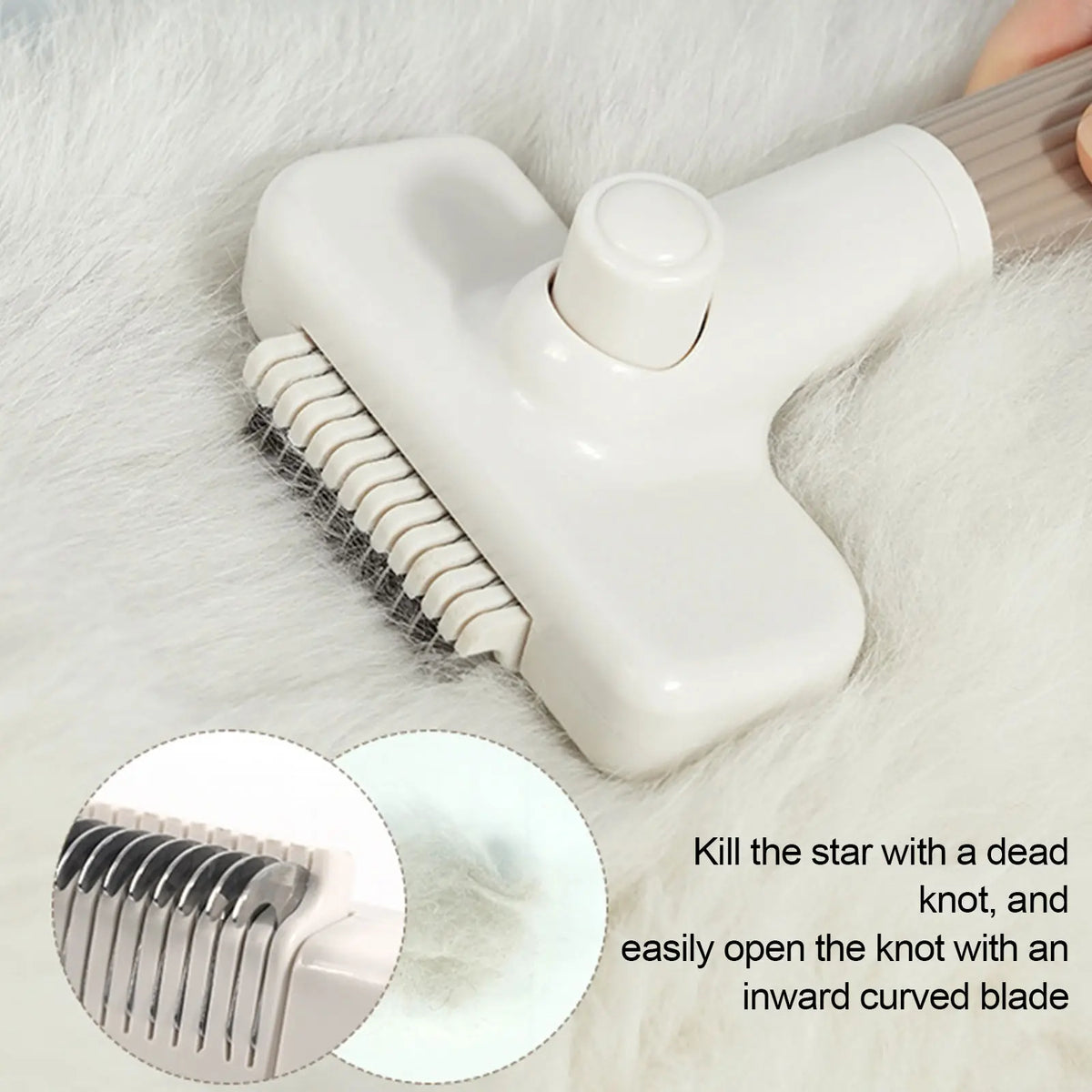 3-in-1 Pet Grooming Comb & Fur Remover Brush – Dogs & Cats