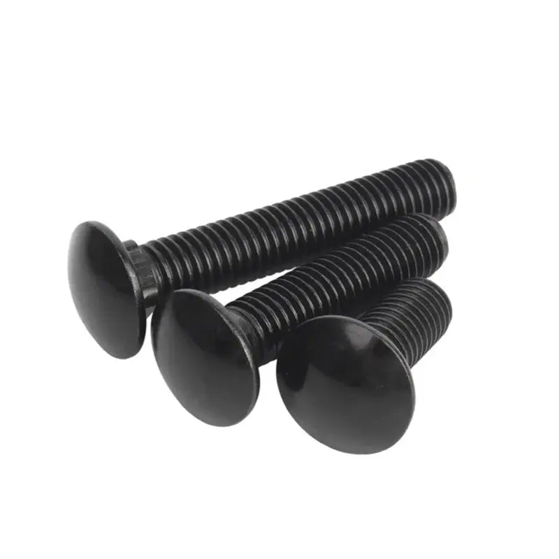 Black 304 Stainless Steel Carriage Bolts M5 M6 M8 – 20 Pack