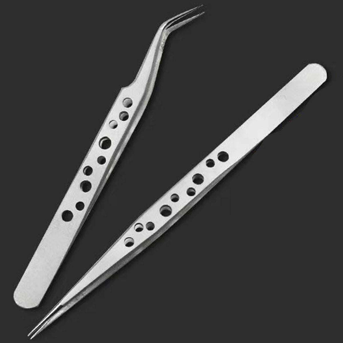 VIBE Precision Stainless Steel Tweezers for Makeup & Grooming