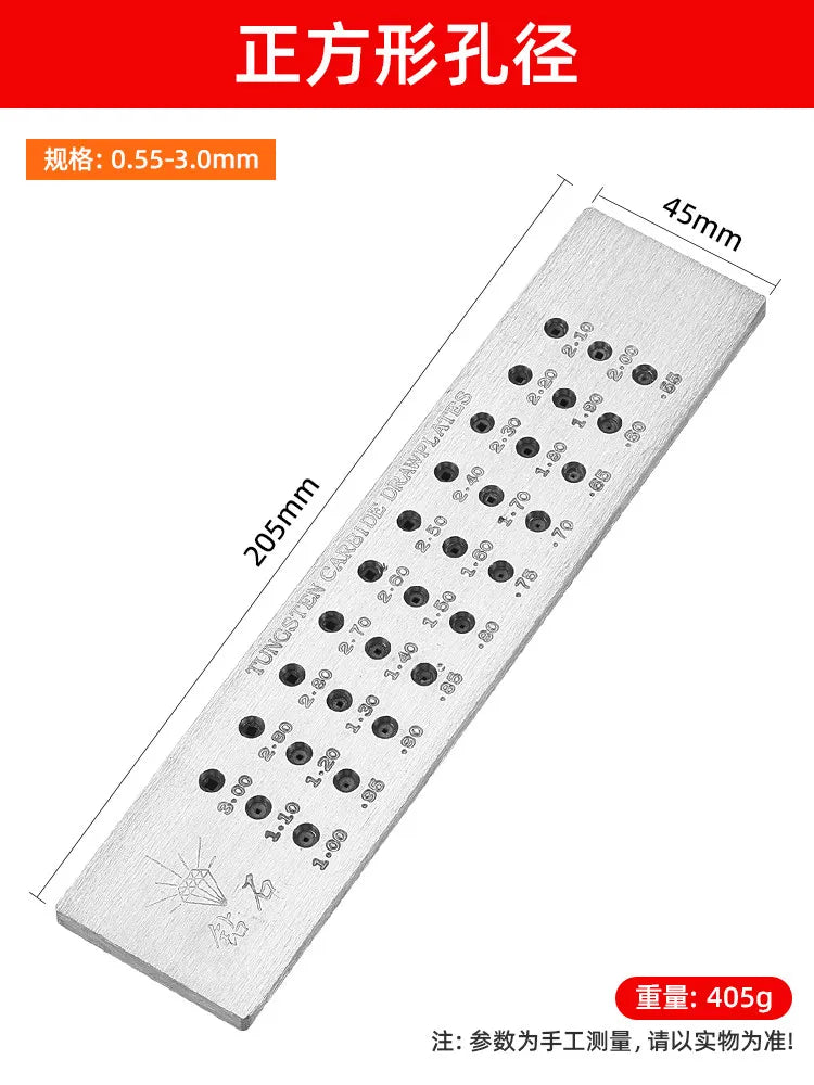 Tungsten Steel Wire Drawing Board – Semi-Circular & Square
